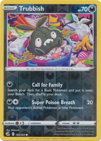 Trubbish 168/264 Reverse Holo | Fusion Strike | Pokemon Card