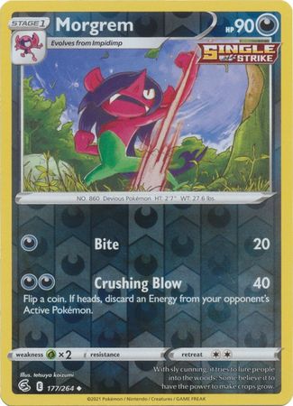 Morgrem 177/264 Reverse Holo | Fusion Strike | Pokemon Card