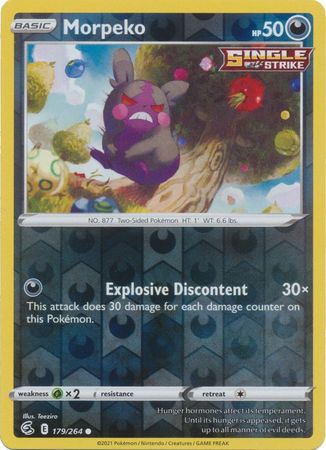 Morpeko 179/264 Reverse Holo | Fusion Strike | Pokemon Card