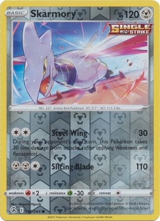 Skarmory 182/264 Reverse Holo | Fusion Strike | Pokemon Card