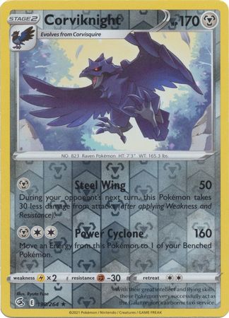 Corviknight 190/264 Reverse Holo | Fusion Strike | Pokemon Card