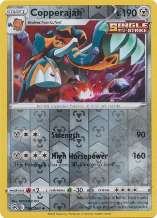 Copperajah 192/264 Reverse Holo | Fusion Strike | Pokemon Card