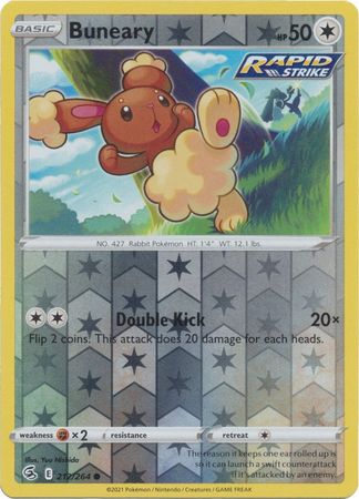 Buneary 212/264 Reverse Holo | Fusion Strike | Pokemon Card