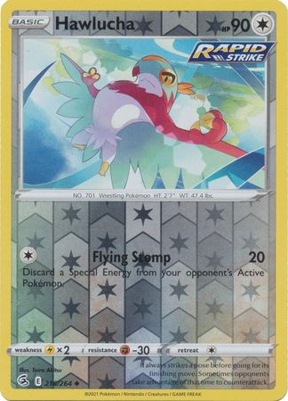 Hawlucha 216/264 Reverse Holo | Fusion Strike | Pokemon Card