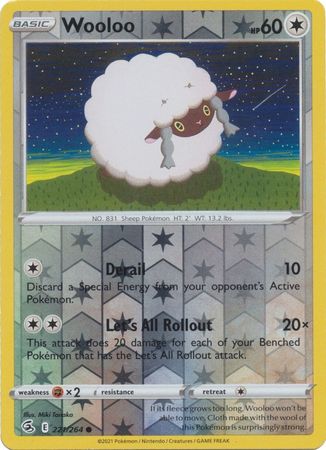 Wooloo 221/264 Reverse Holo | Fusion Strike | Pokemon Card