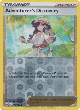 Adventurer's Discovery 224/264 Reverse Holo | Fusion Strike | Pokemon Card