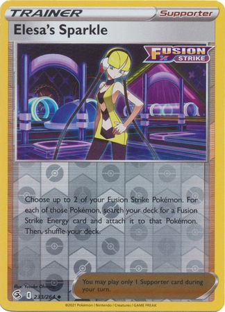 Elesa's Sparkle 233/264 Reverse Holo | Fusion Strike | Pokemon Card