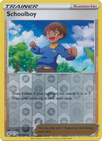 Schoolboy 238/264 Reverse Holo | Fusion Strike | Pokemon Card