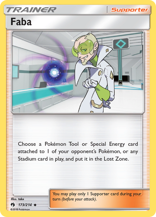 Faba 173/214 Uncommon | Lost Thunder | Pokemon Card