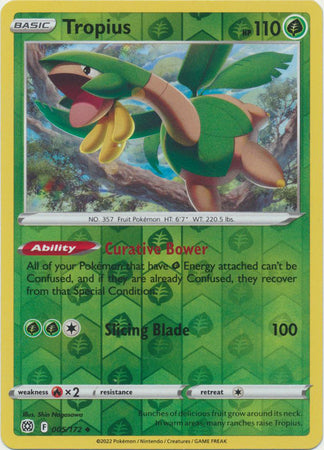 Tropius 5/172 Reverse Holo | Brilliant Stars | Pokemon Card