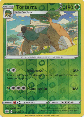 Torterra 8/172 Reverse Holo | Brilliant Stars | Pokemon Card