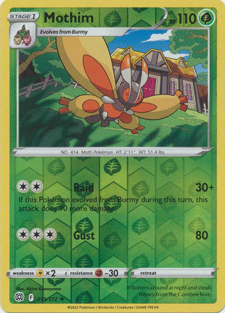 Mothim 11/172 Reverse Holo | Brilliant Stars | Pokemon Card