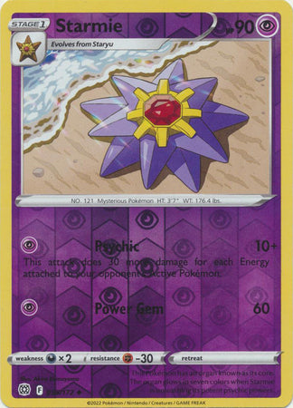 Starmie 55/172 Reverse Holo | Brilliant Stars | Pokemon Card