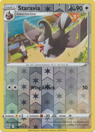 Staravia 118/172 Reverse Holo | Brilliant Stars | Pokemon Card