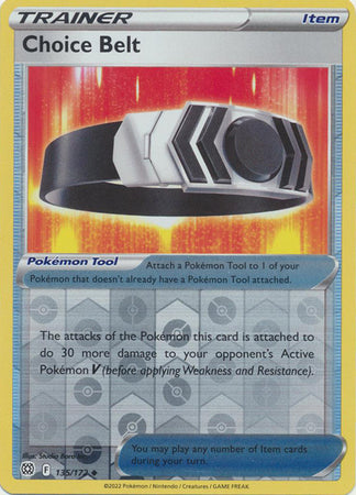 Choice Belt 135/172 Reverse Holo | Brilliant Stars | Pokemon Card