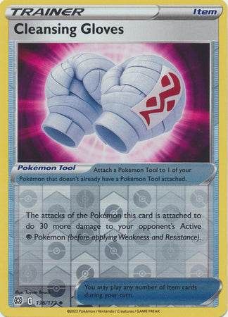 Cleansing Gloves 136/172 Reverse Holo | Brilliant Stars | Pokemon Card