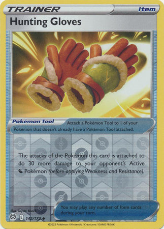 Hunting Gloves 142/172 Reverse Holo | Brilliant Stars | Pokemon Card