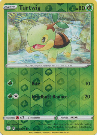 Turtwig 6/172 Reverse Holo | Brilliant Stars | Pokemon Card