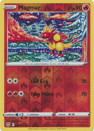 Magmar 19/172 Reverse Holo | Brilliant Stars | Pokemon Card