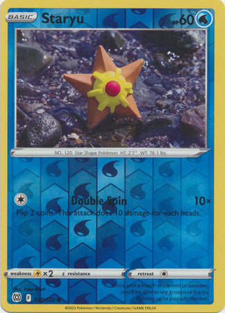 Staryu 30/172 Reverse Holo | Brilliant Stars | Pokemon Card