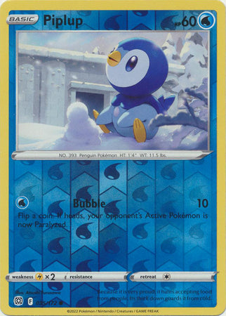 Piplup 35/172 Reverse Holo | Brilliant Stars | Pokemon Card