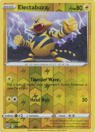 Electabuzz 46/172 Reverse Holo | Brilliant Stars | Pokemon Card