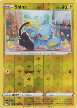 Shinx 49/172 Reverse Holo | Brilliant Stars | Pokemon Card