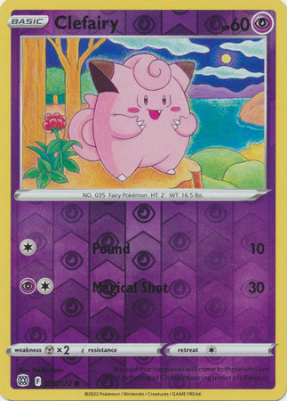 Clefairy 53/172 Reverse Holo | Brilliant Stars | Pokemon Card