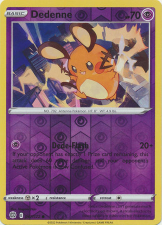 Dedenne 67/172 Reverse Holo | Brilliant Stars | Pokemon Card