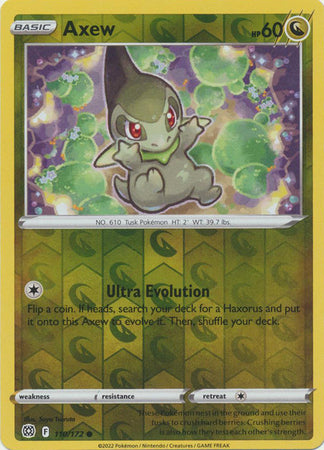 Axew 110/172 Reverse Holo | Brilliant Stars | Pokemon Card