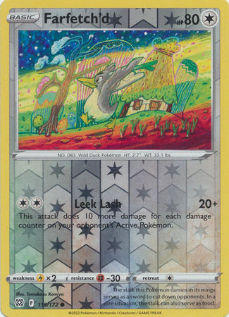 Farfetch'd 115/172 Reverse Holo | Brilliant Stars | Pokemon Card