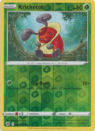 Kricketot 9/189 Reverse Holo | Astral Radiance | Pokemon Card