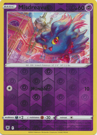 Misdreavus 58/189 Reverse Holo | Astral Radiance | Pokemon Card