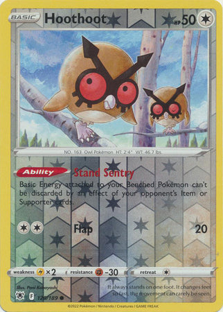 Hoothoot 120/189 Reverse Holo | Astral Radiance | Pokemon Card