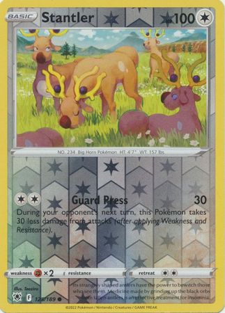 Stantler 125/189 Reverse Holo | Astral Radiance | Pokemon Card