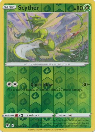 Scyther 5/189 Reverse Holo | Astral Radiance | Pokemon Card