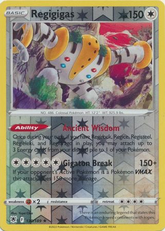 Regigigas 130/189 Reverse Holo | Astral Radiance | Pokemon Card