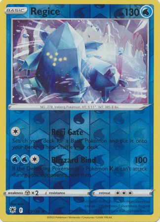 Regice 37/189 Reverse Holo | Astral Radiance | Pokemon Card