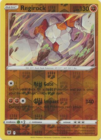 Regirock 75/189 Reverse Holo | Astral Radiance | Pokemon Card