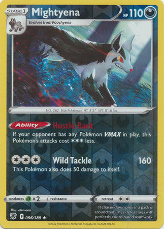 Mightyena 96/189 Reverse Holo | Astral Radiance | Pokemon Card