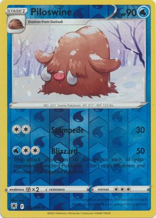 Piloswine 32/189 Reverse Holo | Astral Radiance | Pokemon Card