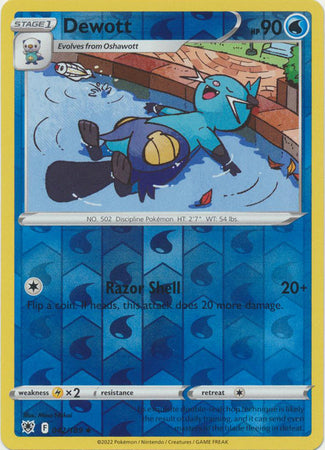 Dewott 42/189 Reverse Holo | Astral Radiance | Pokemon Card