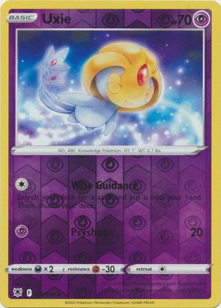 Uxie 65/189 Reverse Holo | Astral Radiance | Pokemon Card