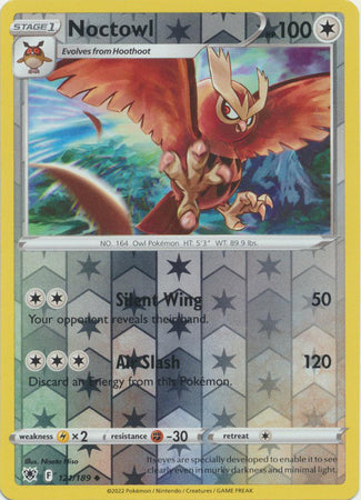 Noctowl 121/189 Reverse Holo | Astral Radiance | Pokemon Card