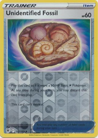 Unidentified Fossil 157/189 Reverse Holo | Astral Radiance | Pokemon Card