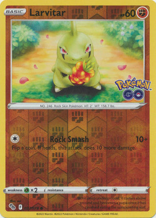 Larvitar 37/78 Reverse Holo | Pokémon GO | Pokemon Card