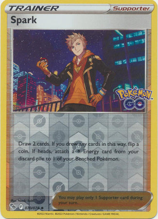 Spark 70/78 Reverse Holo | Pokémon GO | Pokemon Card