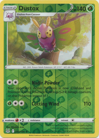 Dustox 10/196 Reverse Holo | Lost Origin | Pokemon Card