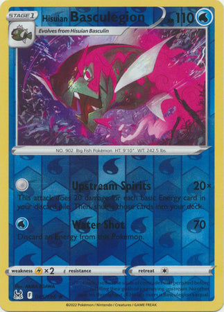 Hisuian Basculegion 45/196 Reverse Holo | Lost Origin | Pokemon Card