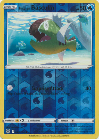 Hisuian Basculin 44/196 Reverse Holo | Lost Origin | Pokemon Card